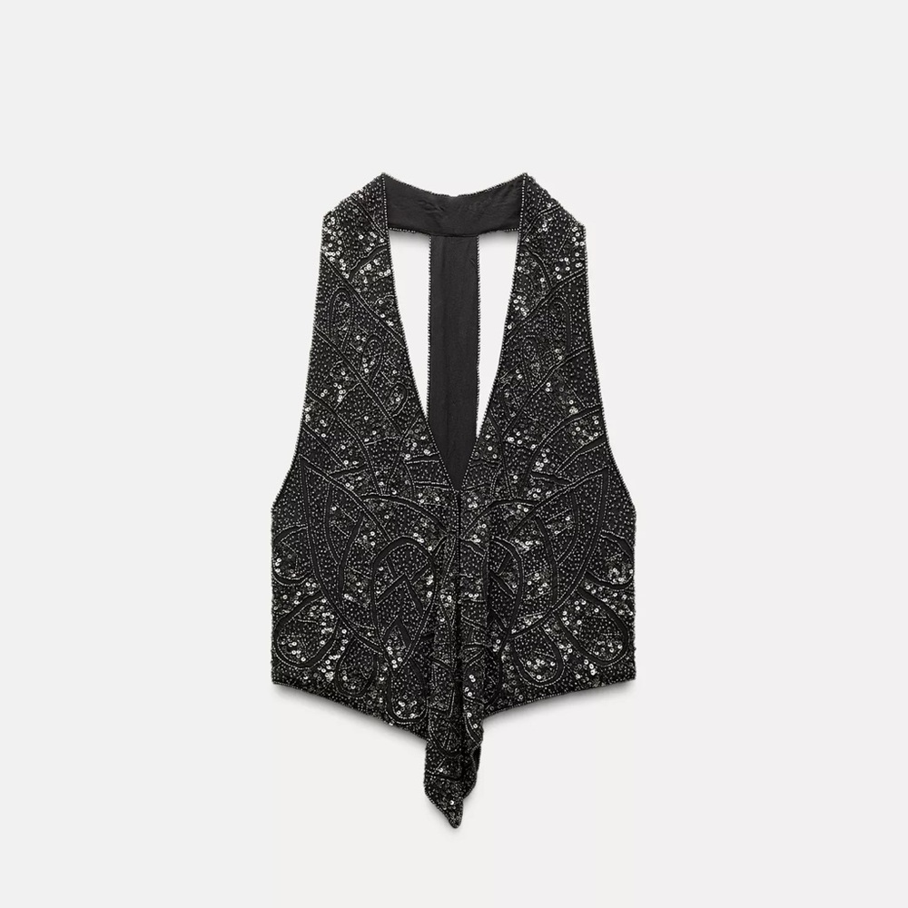 ZARA Beaded Top NEW!!!